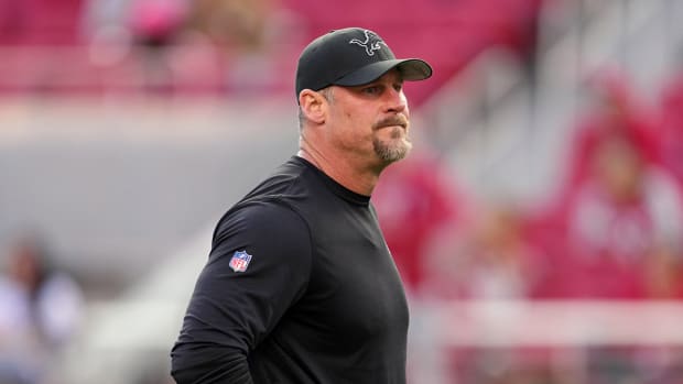 Detroit Lions coach Dan Campbell during NFC championship vs. San Francisco 49ers